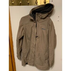 Columbia Tan Hooded Jacket